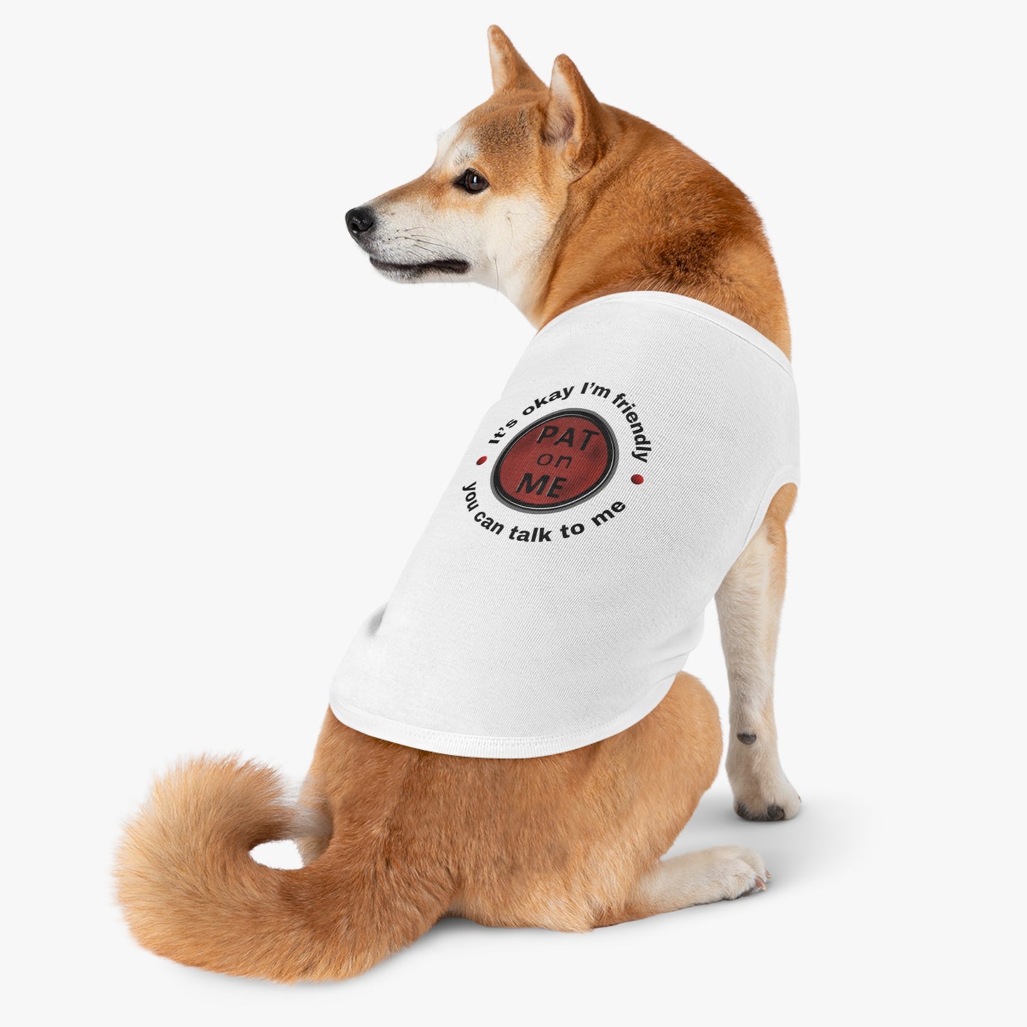 (f60810t) PAT on ME It's okay I'm friendly tee