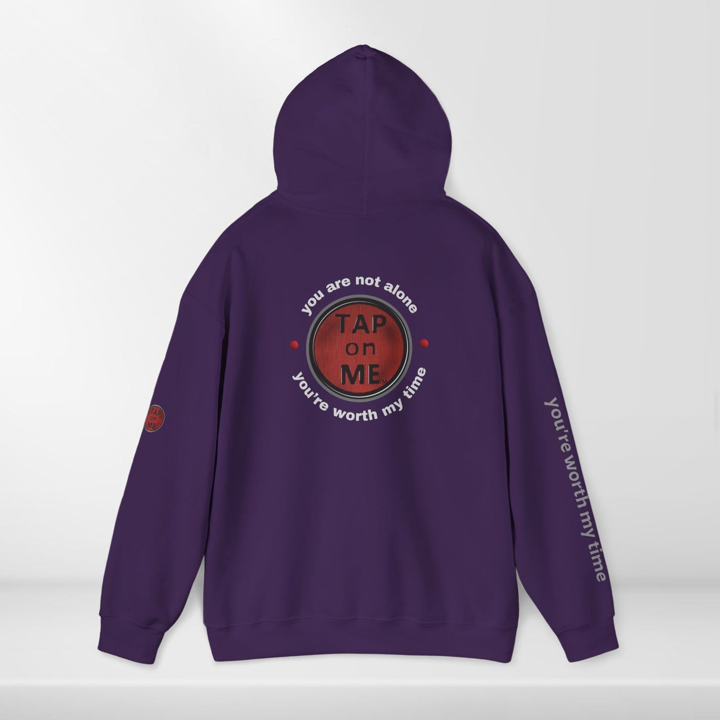 (b30303) You are not alone (shield) heavy hoodie
