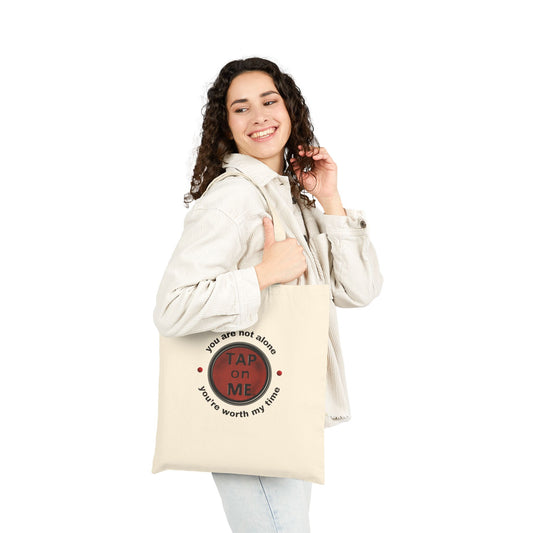 (f50502) You are not alone (shield) tote bag