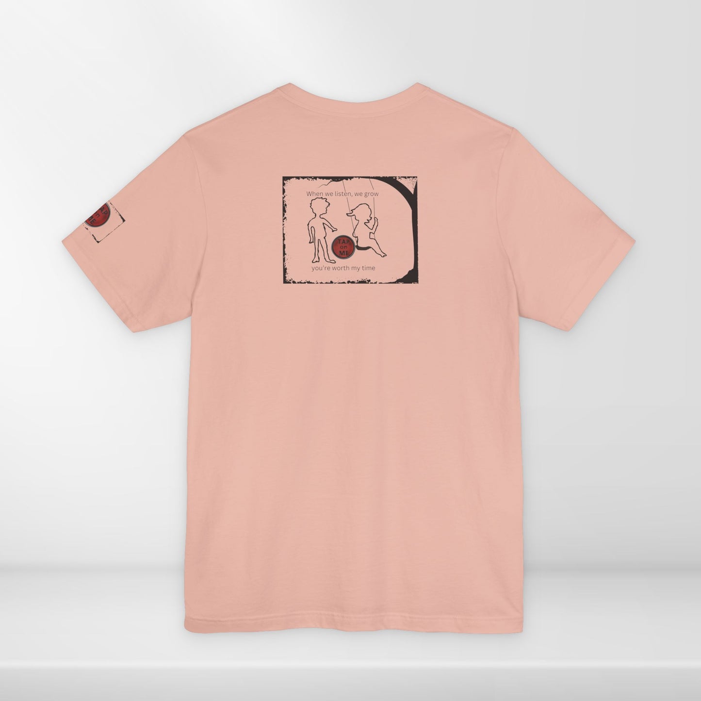 (d10623) When we listen, we grow (outline) short sleeve