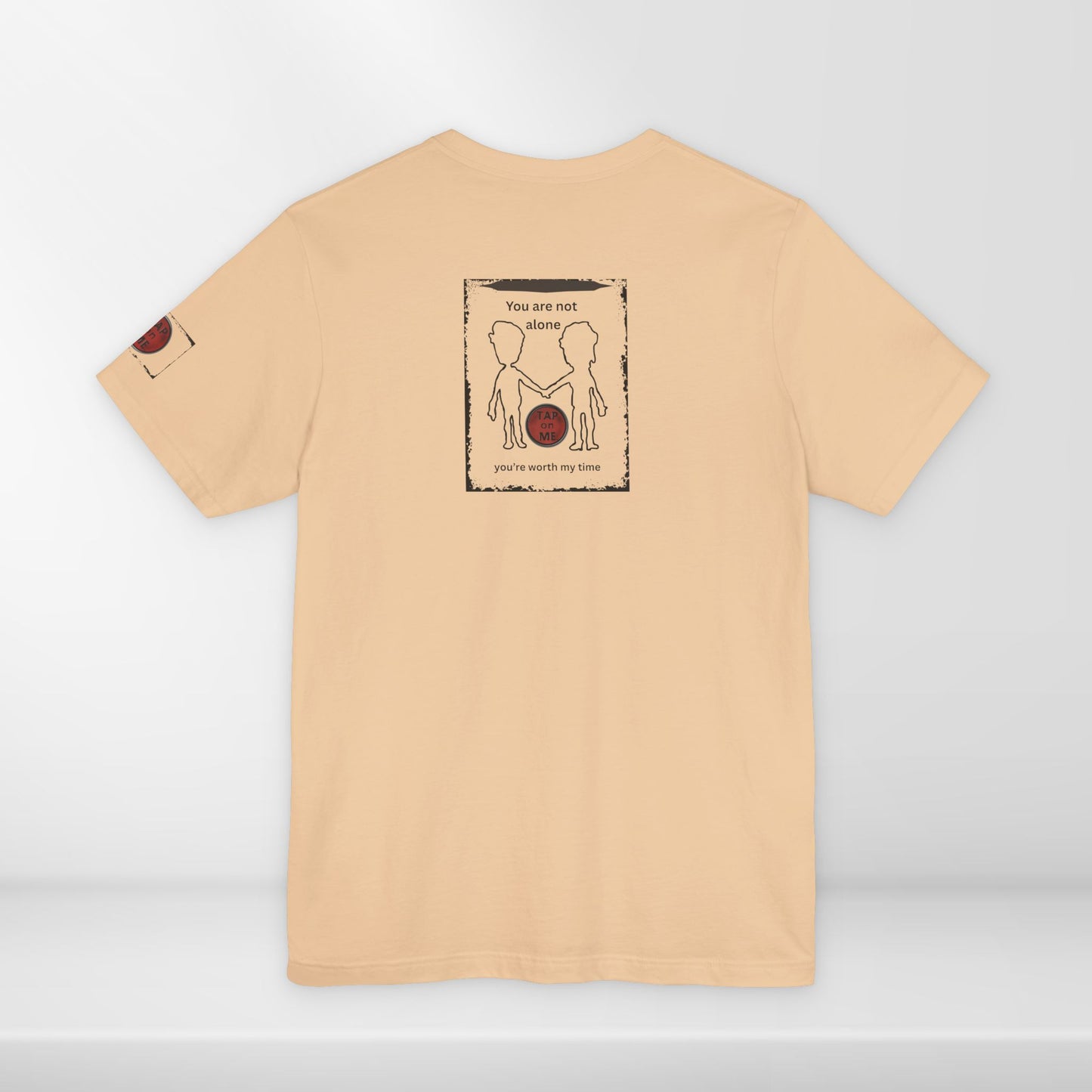 (d10621) You are not alone (outline) short sleeve