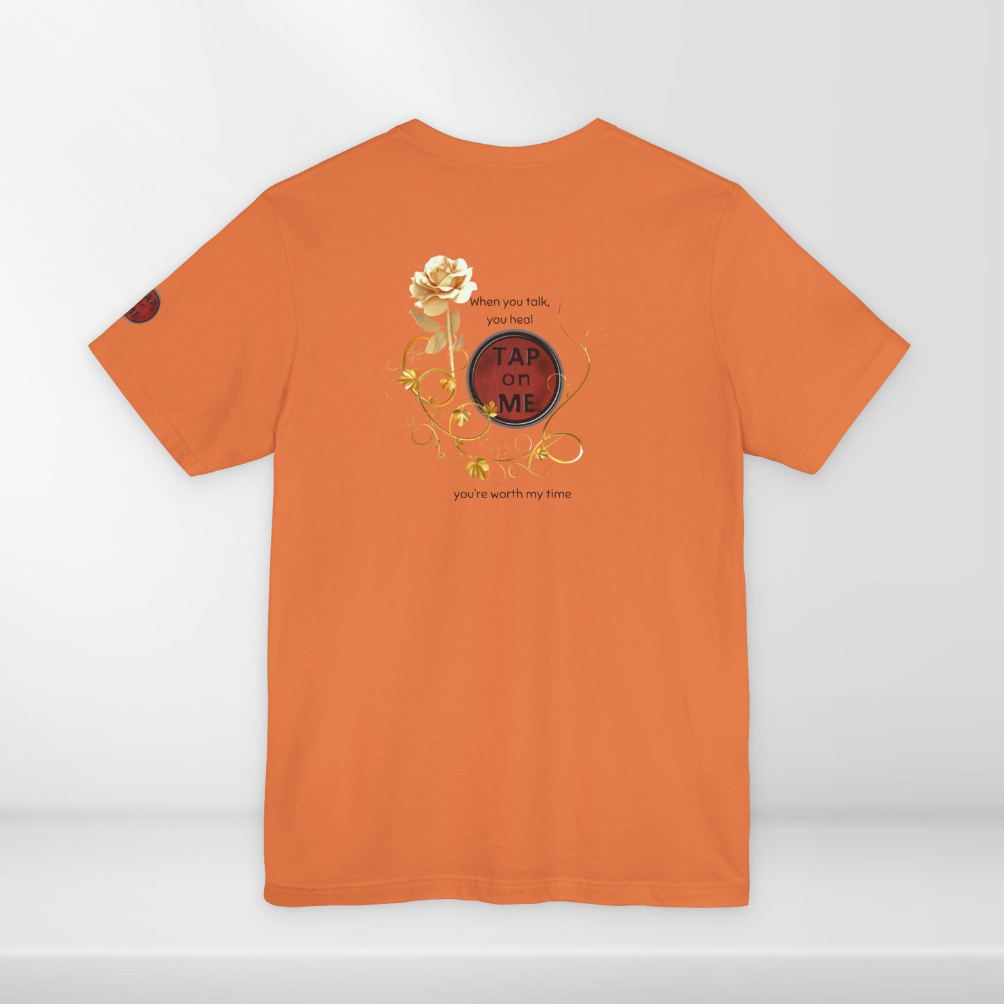 (a10208) When you talk, you heal (rose) short sleeve