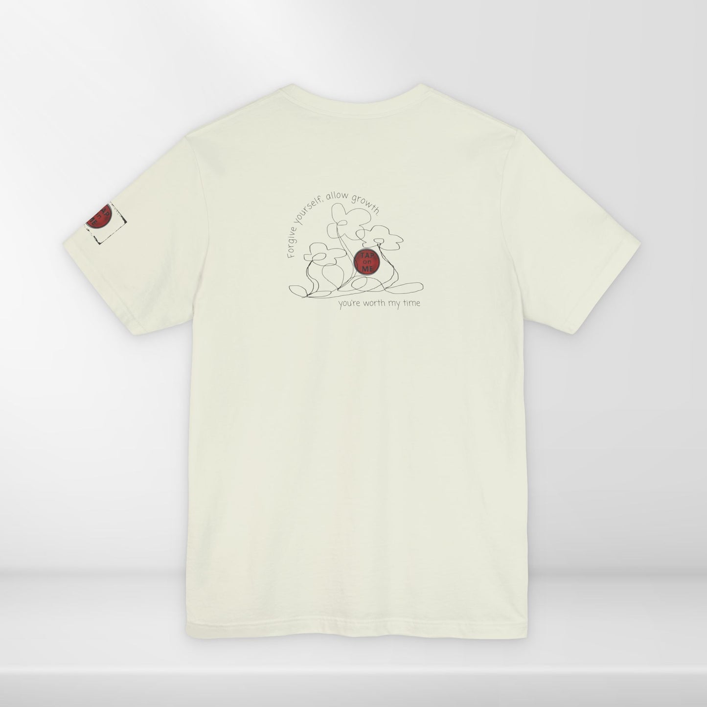 (d12058) Forgive yourself, allow growth (flowers) short sleeve