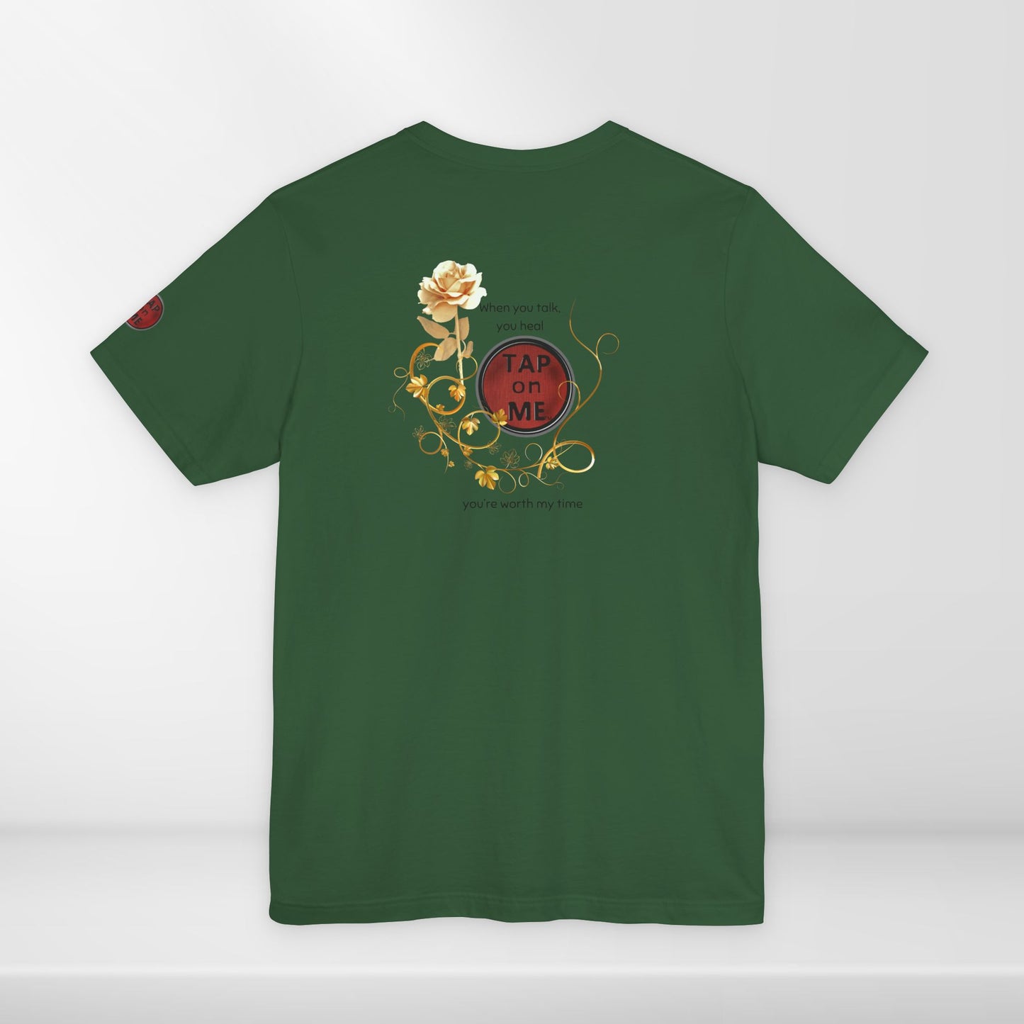 (a10208) When you talk, you heal (rose) short sleeve
