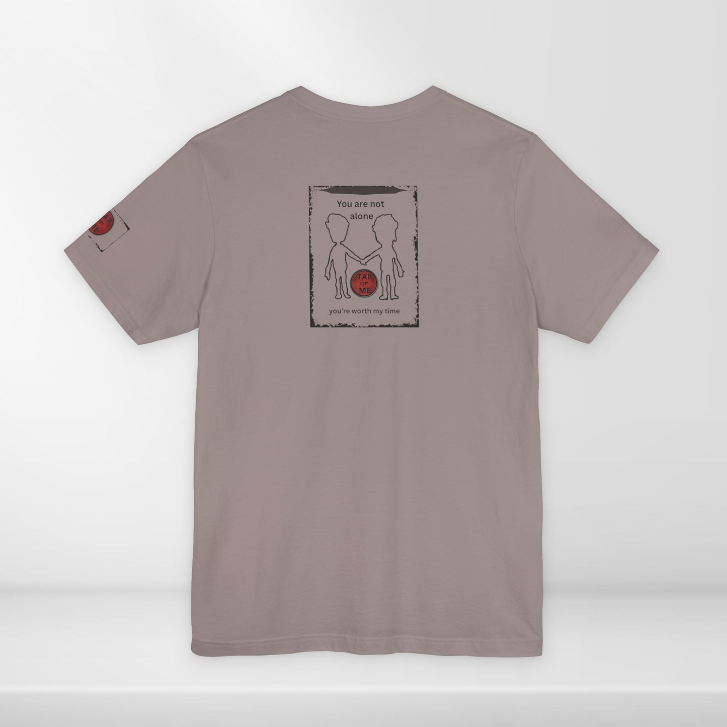 (d10621) You are not alone (outline) short sleeve