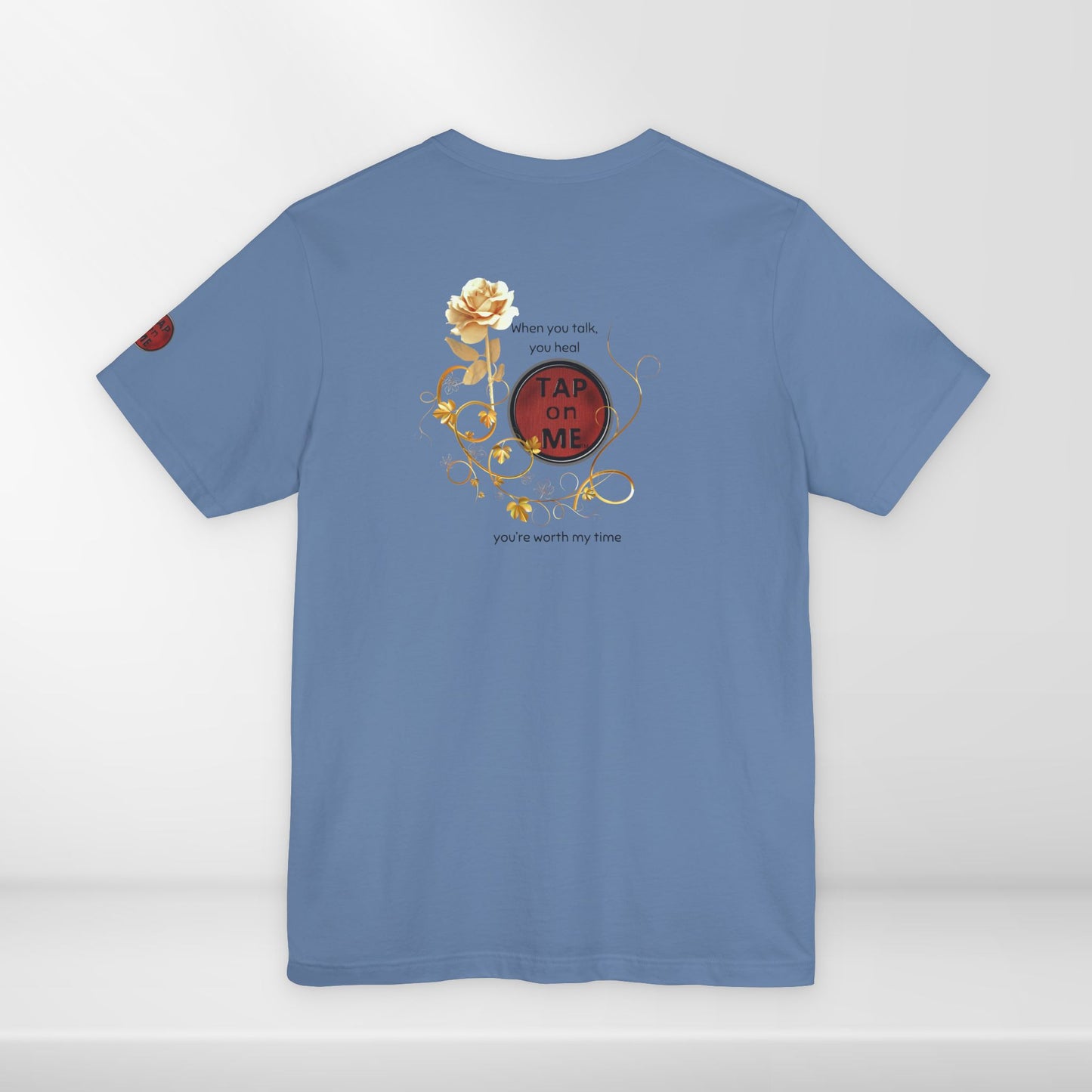(a10208) When you talk, you heal (rose) short sleeve