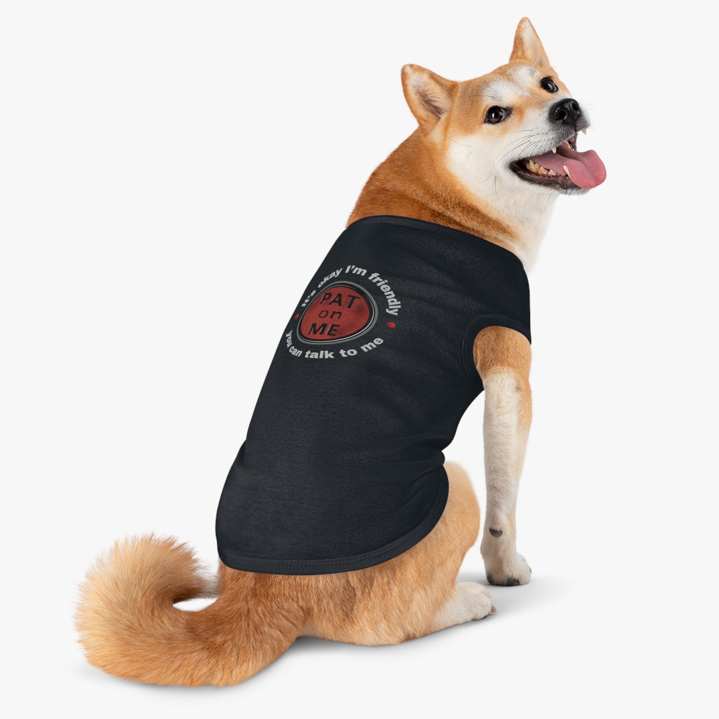 (f60711t) PAT on ME It's okay I'm friendly tee
