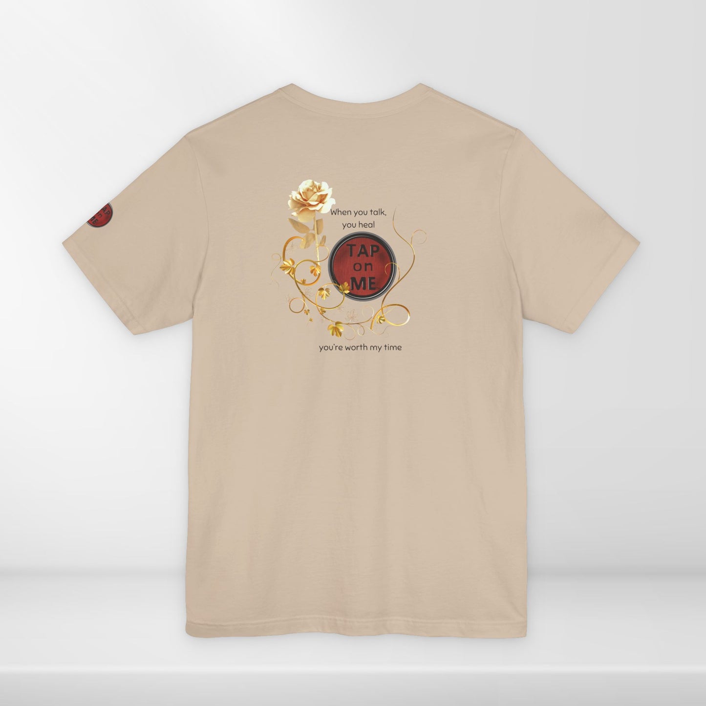 (a10208) When you talk, you heal (rose) short sleeve