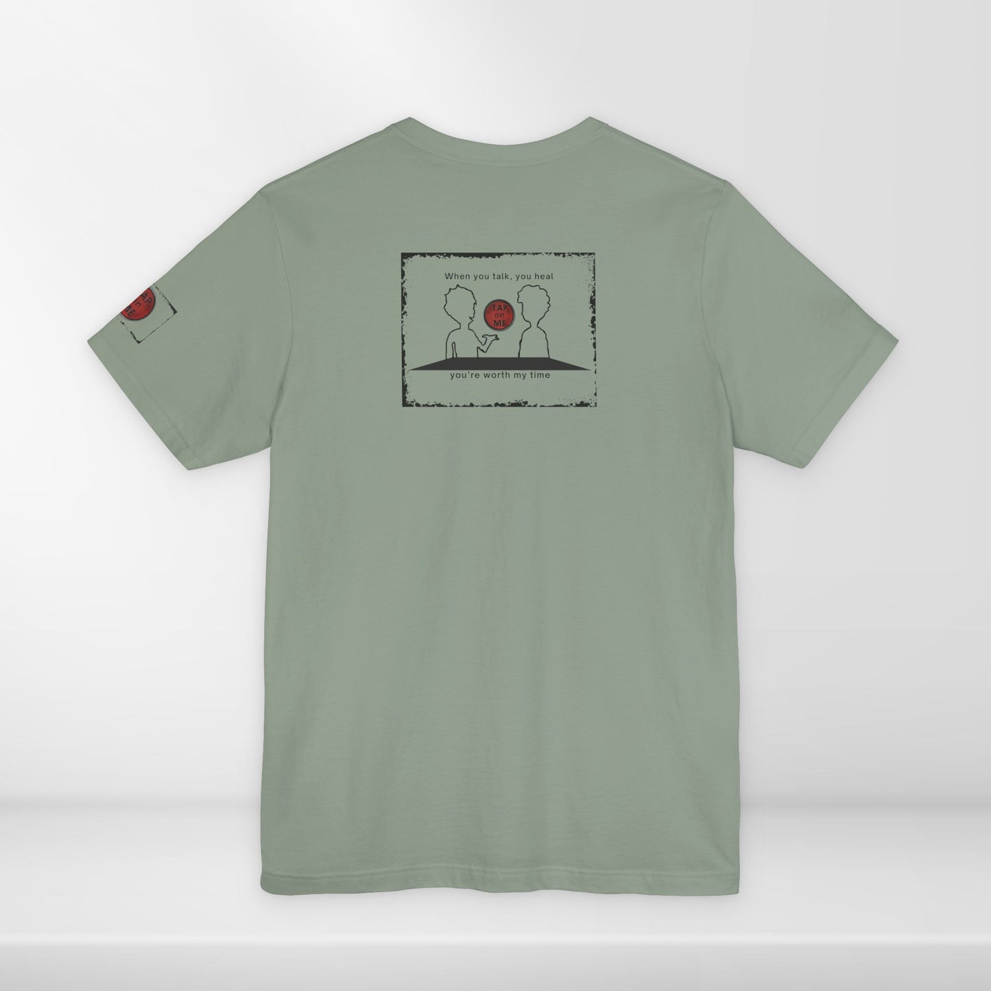 (d10624) When you talk, you heal (outline) short sleeve