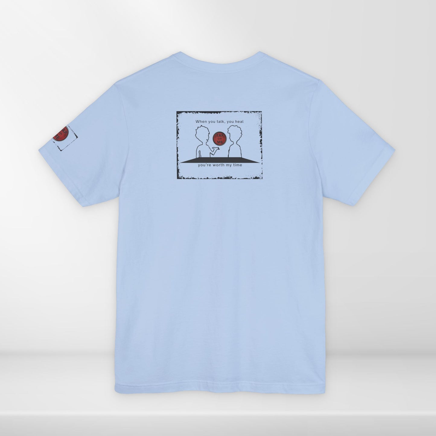 (d10624) When you talk, you heal (outline) short sleeve