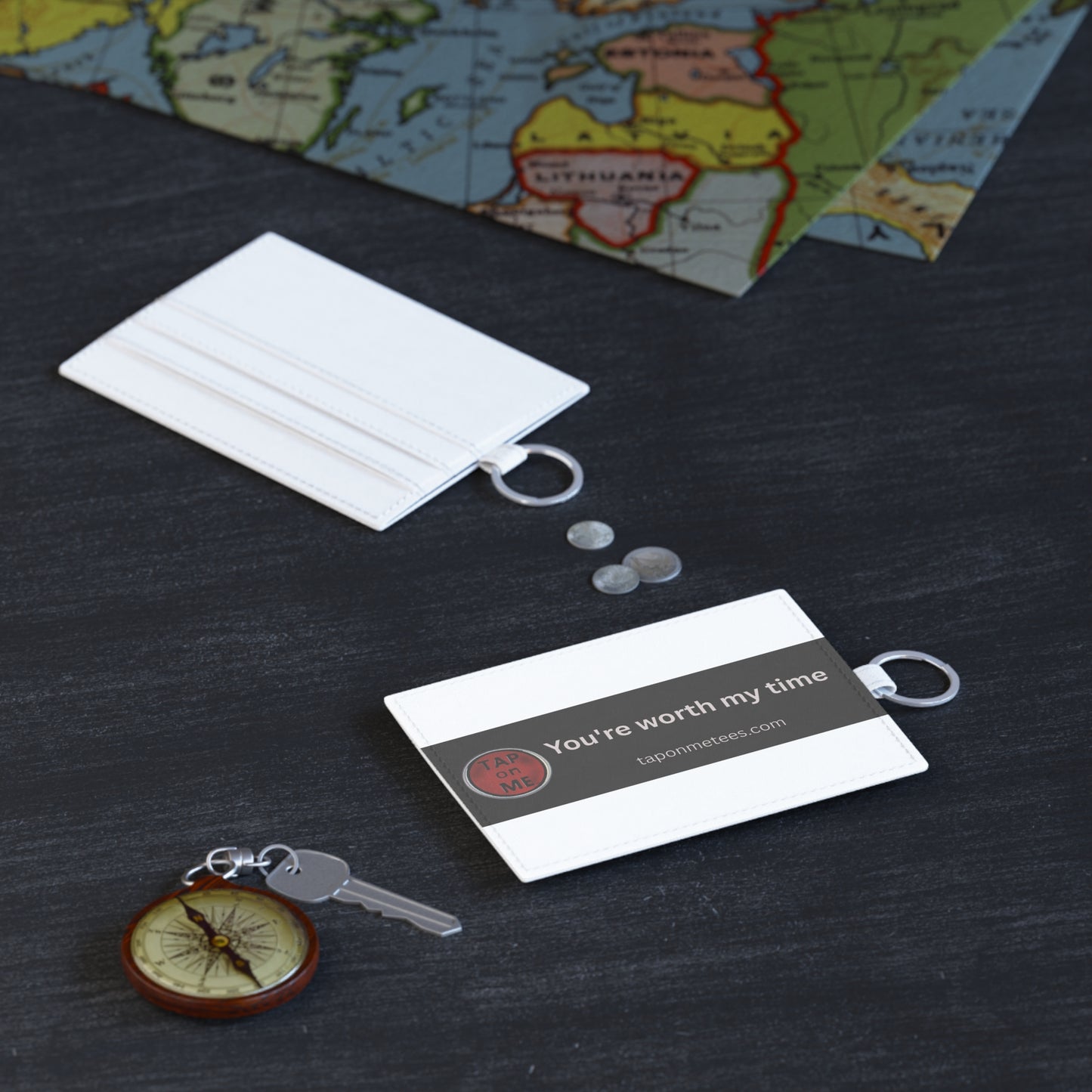 (f50801) You're worth my time card holder