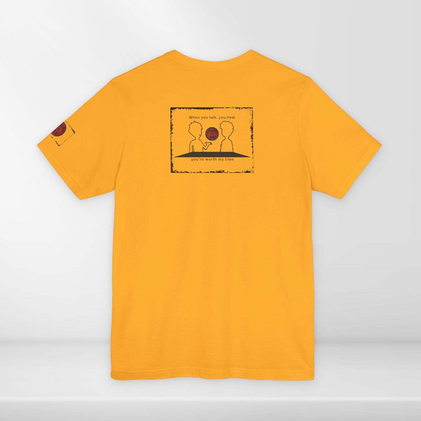 (d10624) When you talk, you heal (outline) short sleeve