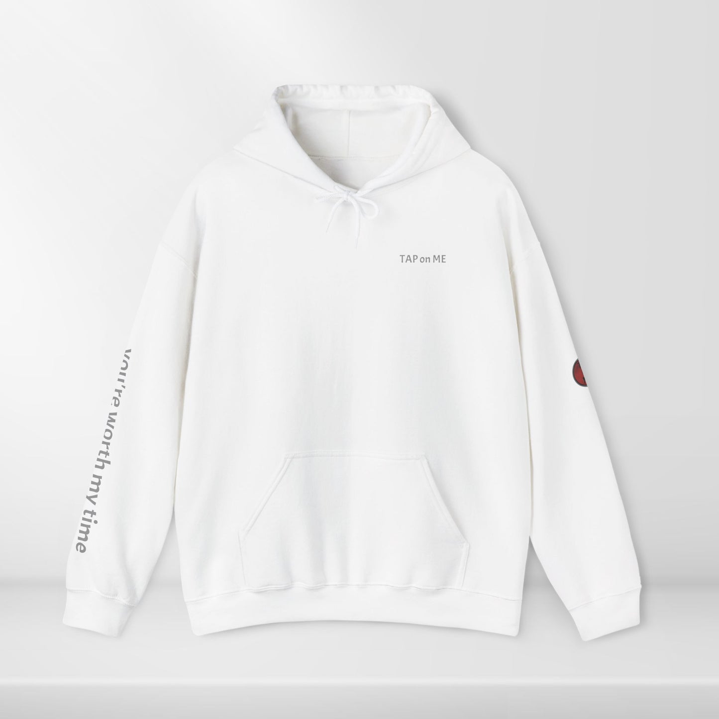 (b30348) You're worth my time (swipe) heavy hoodie