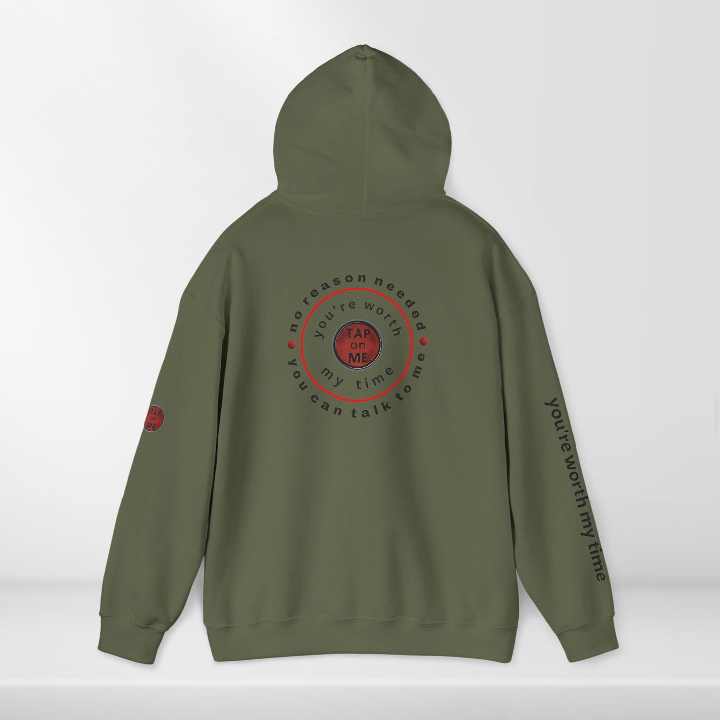 (b30404) No reason needed (wheel) heavy hoodie