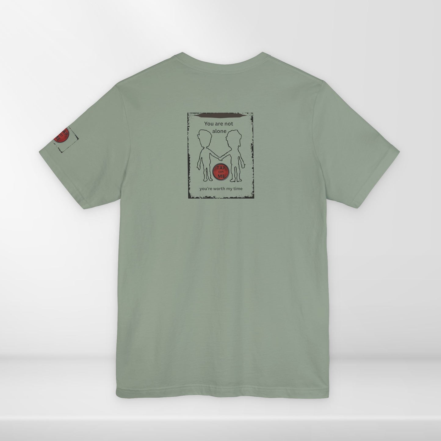 (d10621) You are not alone (outline) short sleeve