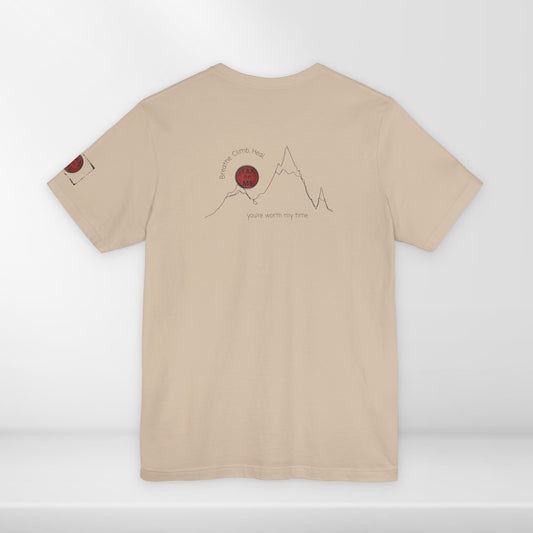 (d12055) Breathe. Climb. Heal. (mountains) short sleeve