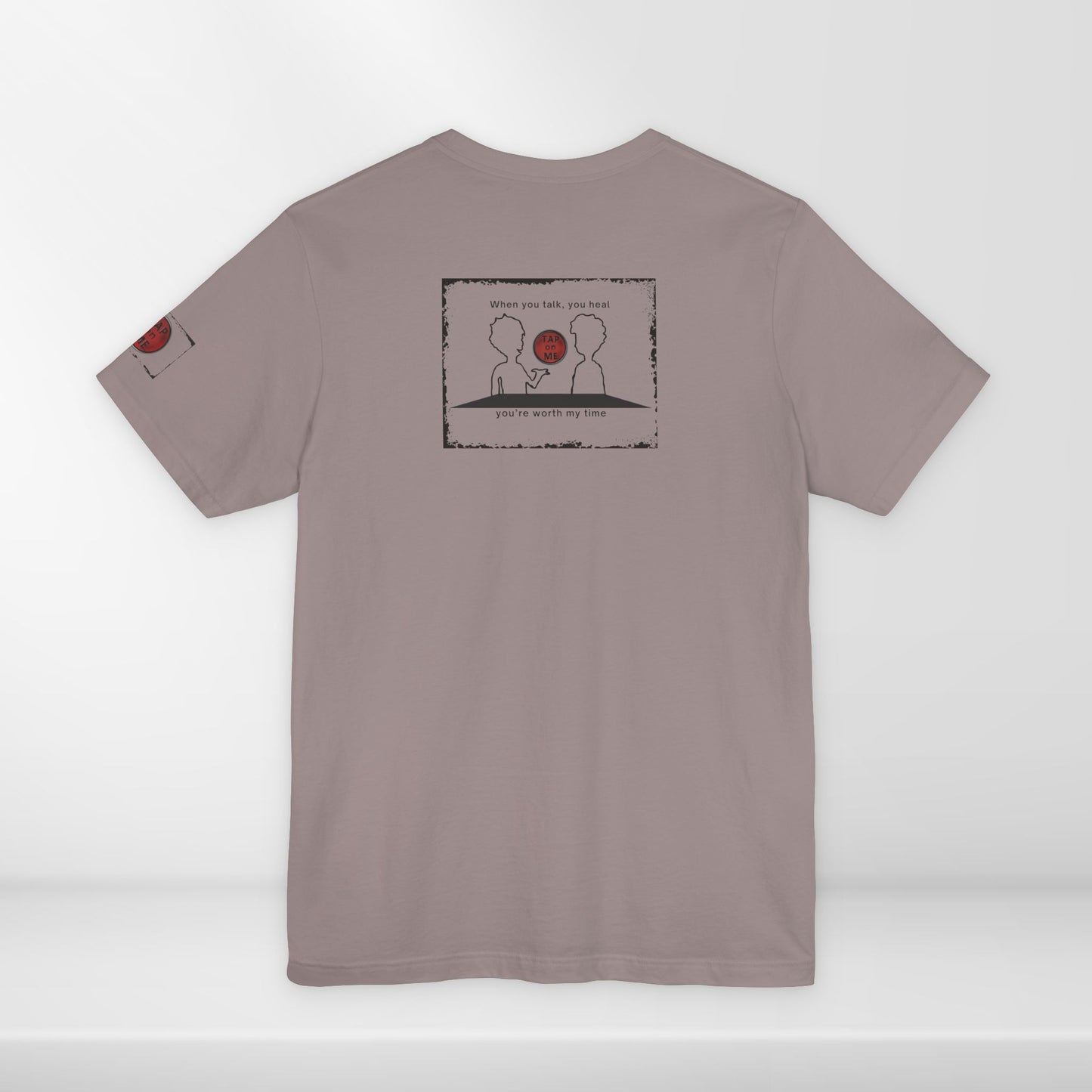 (d10624) When you talk, you heal (outline) short sleeve