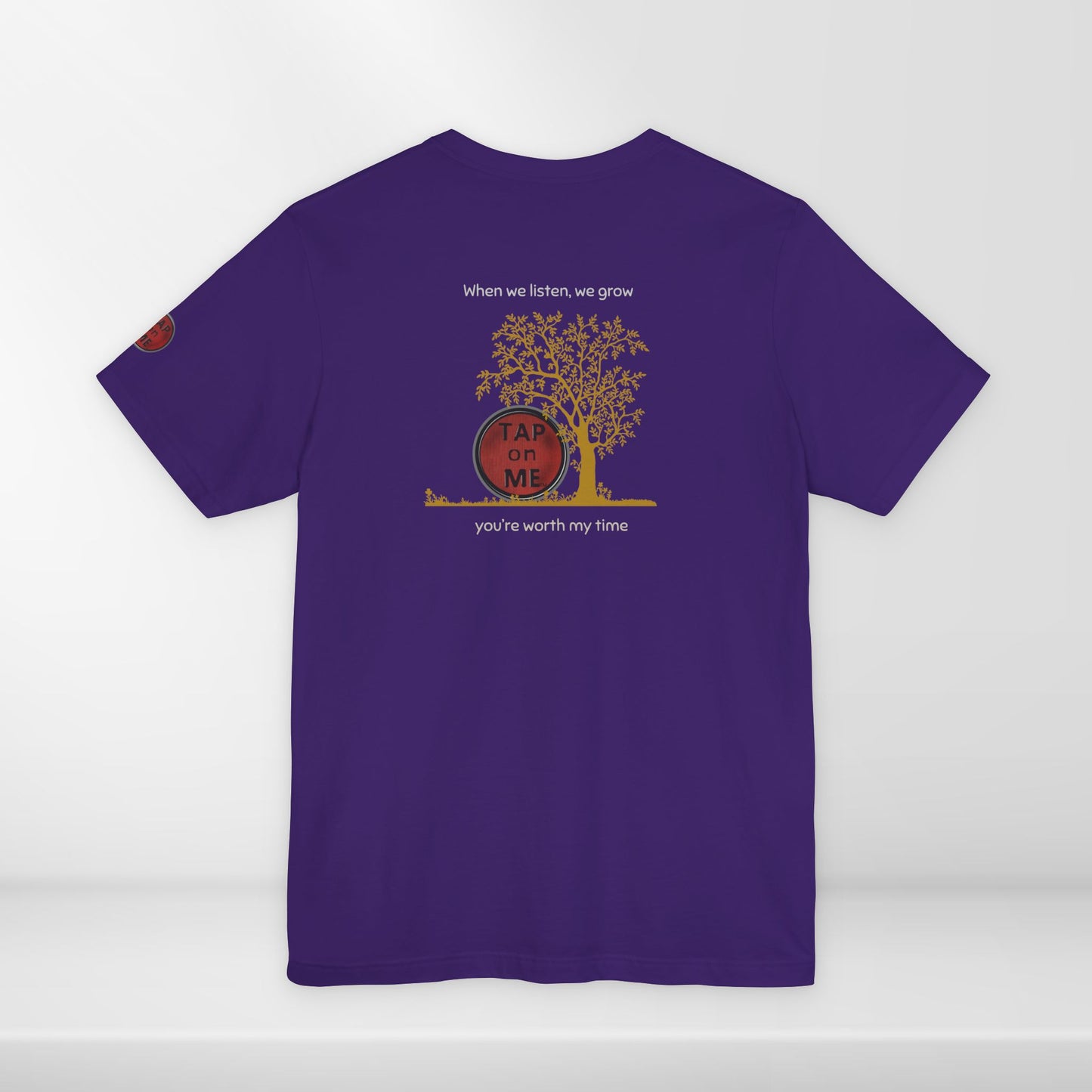 (a10107) When we listen, we grow (tree) short sleeve