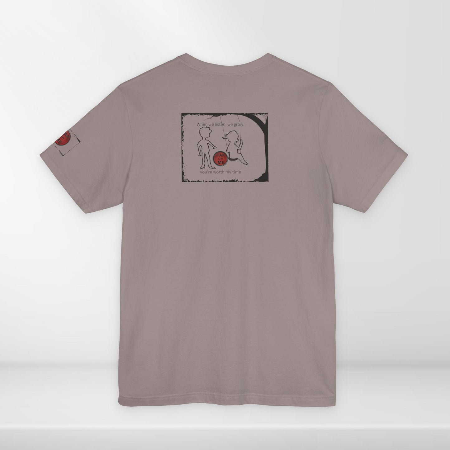 (d10623) When we listen, we grow (outline) short sleeve