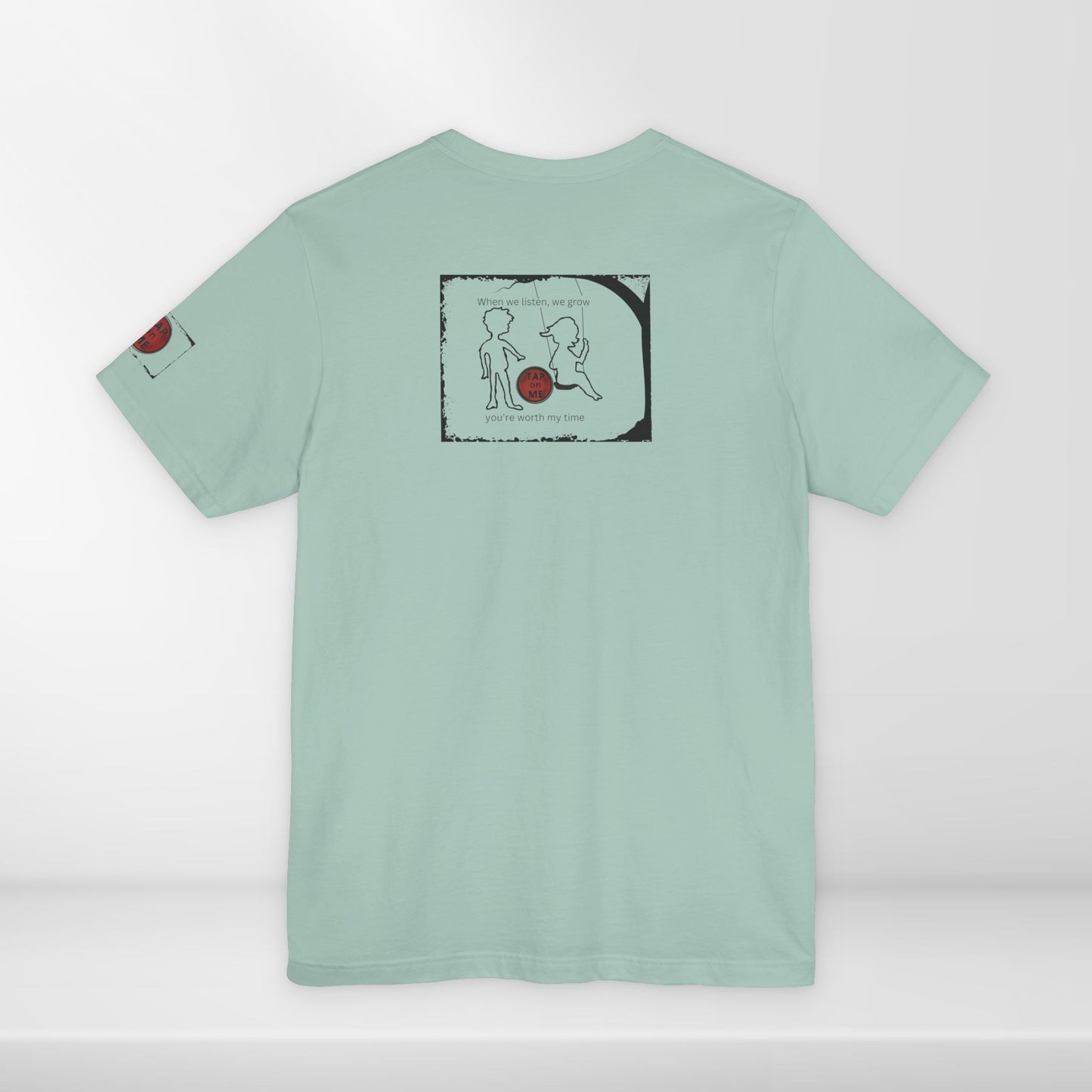 (d10623) When we listen, we grow (outline) short sleeve