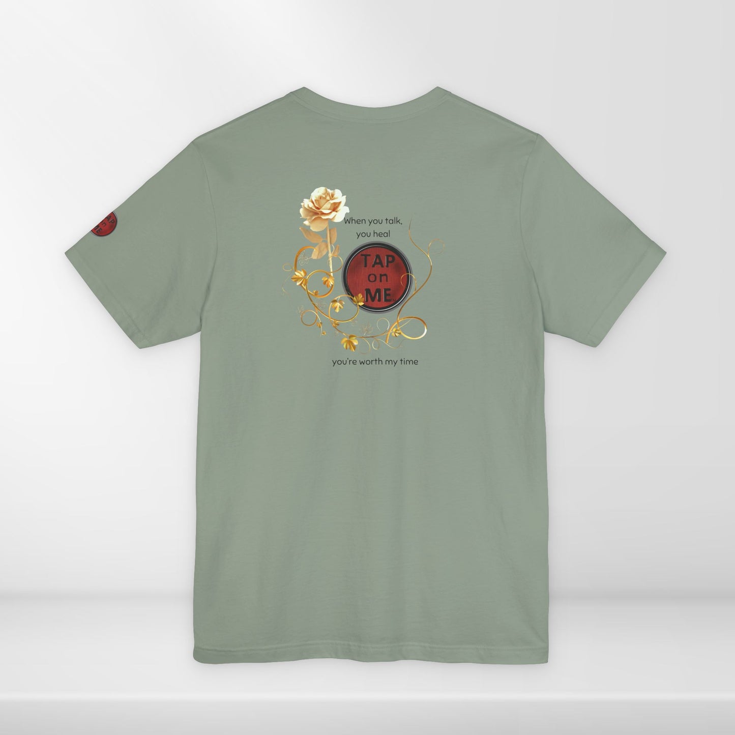 (a10208) When you talk, you heal (rose) short sleeve