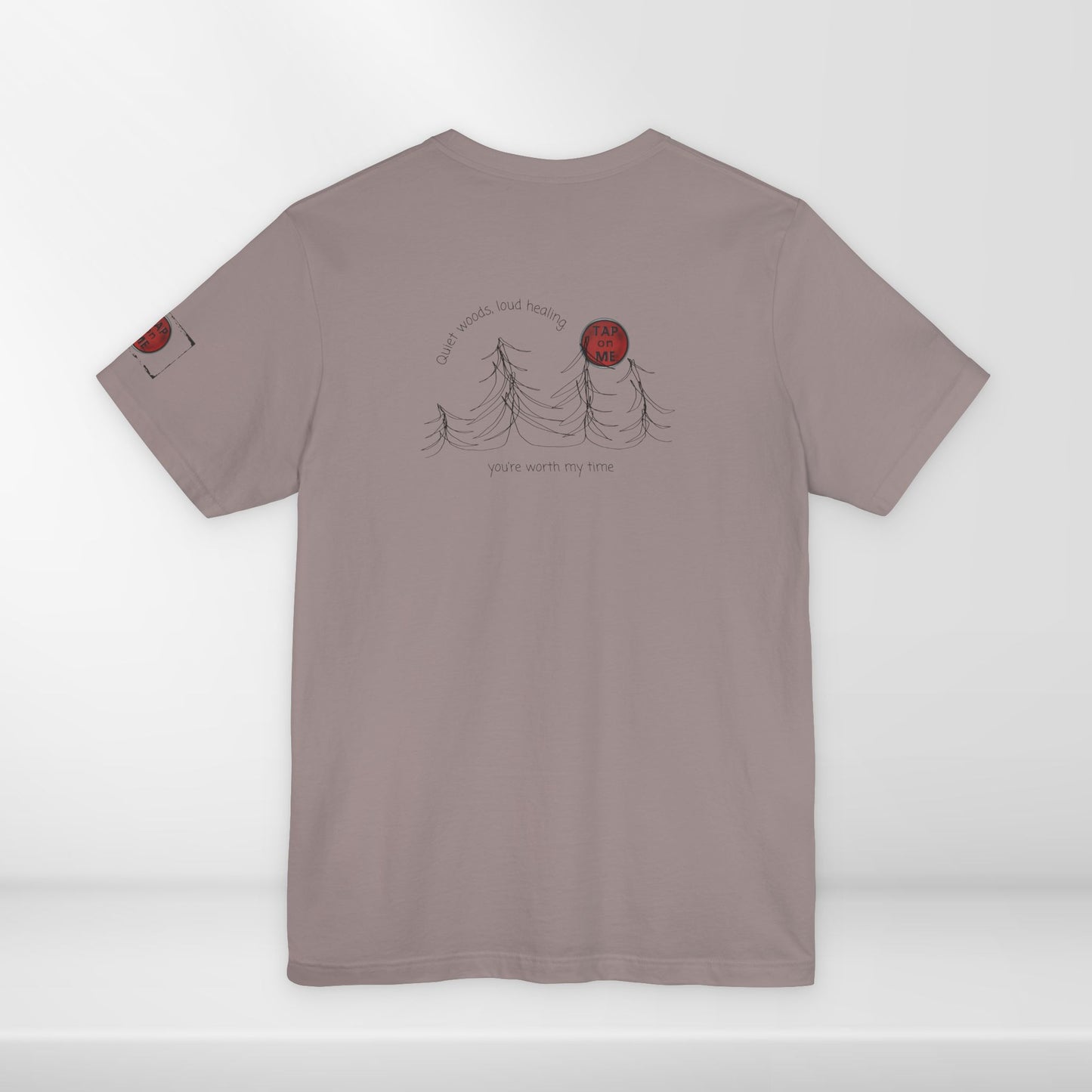 (d12056) Quiet woods, loud healing (forest) short sleeve