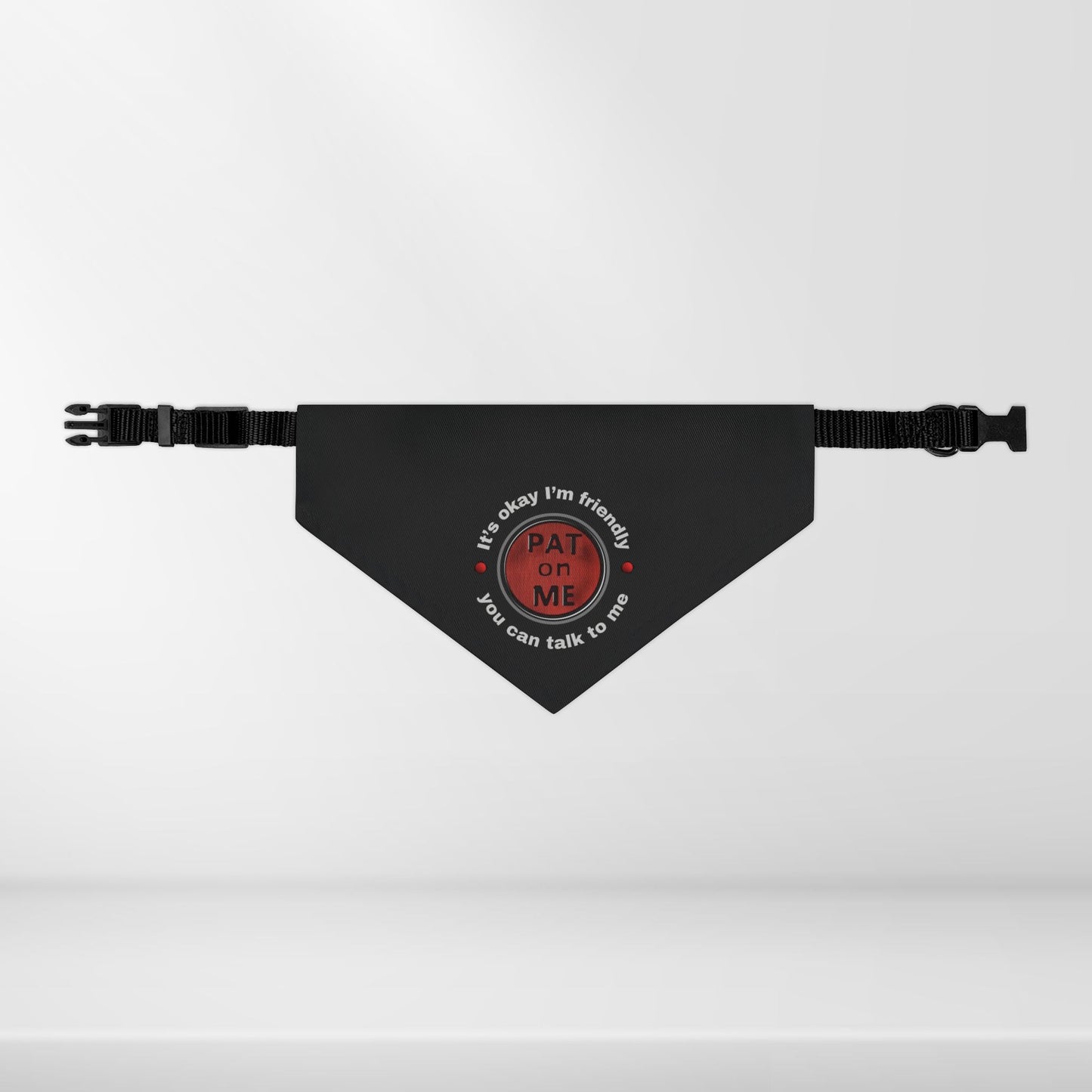 (f61110c) PAT on ME It's okay I'm friendly clip collar