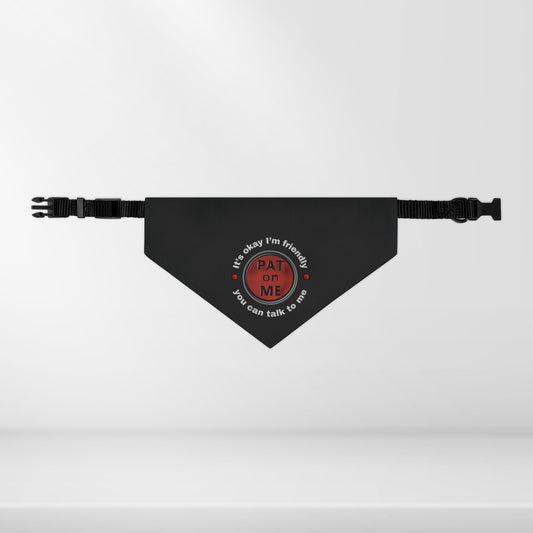 (f61110c) PAT on ME It's okay I'm friendly clip collar