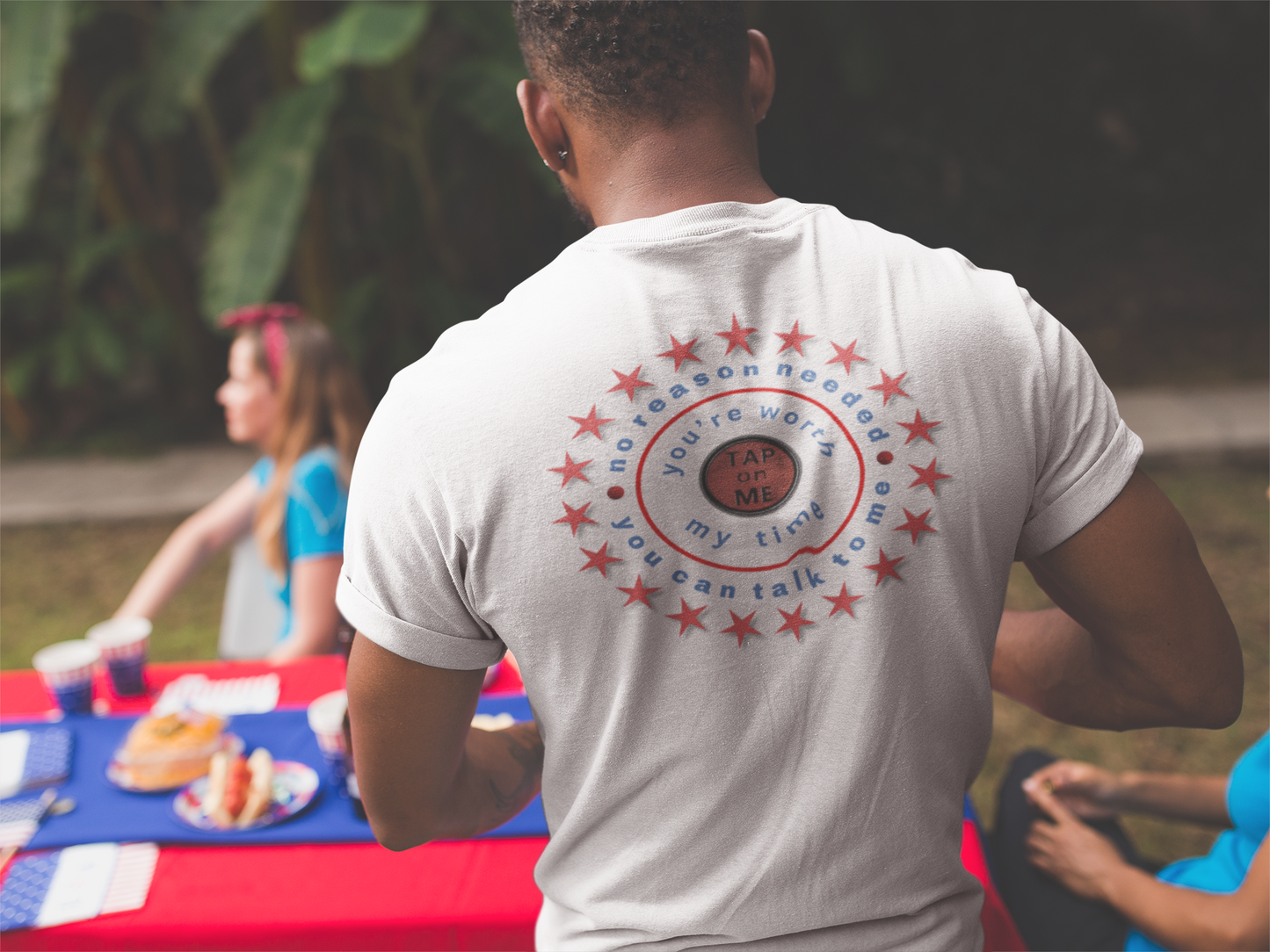 (e11234) No reason needed (patriotic wheel) short sleeve