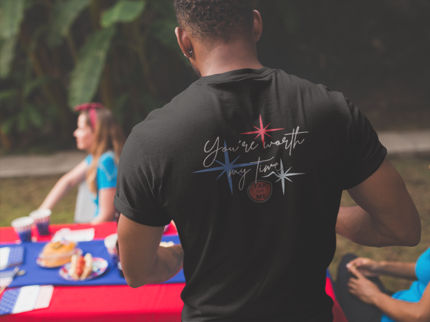 (e11233) You're worth my time (fireworks) short sleeve