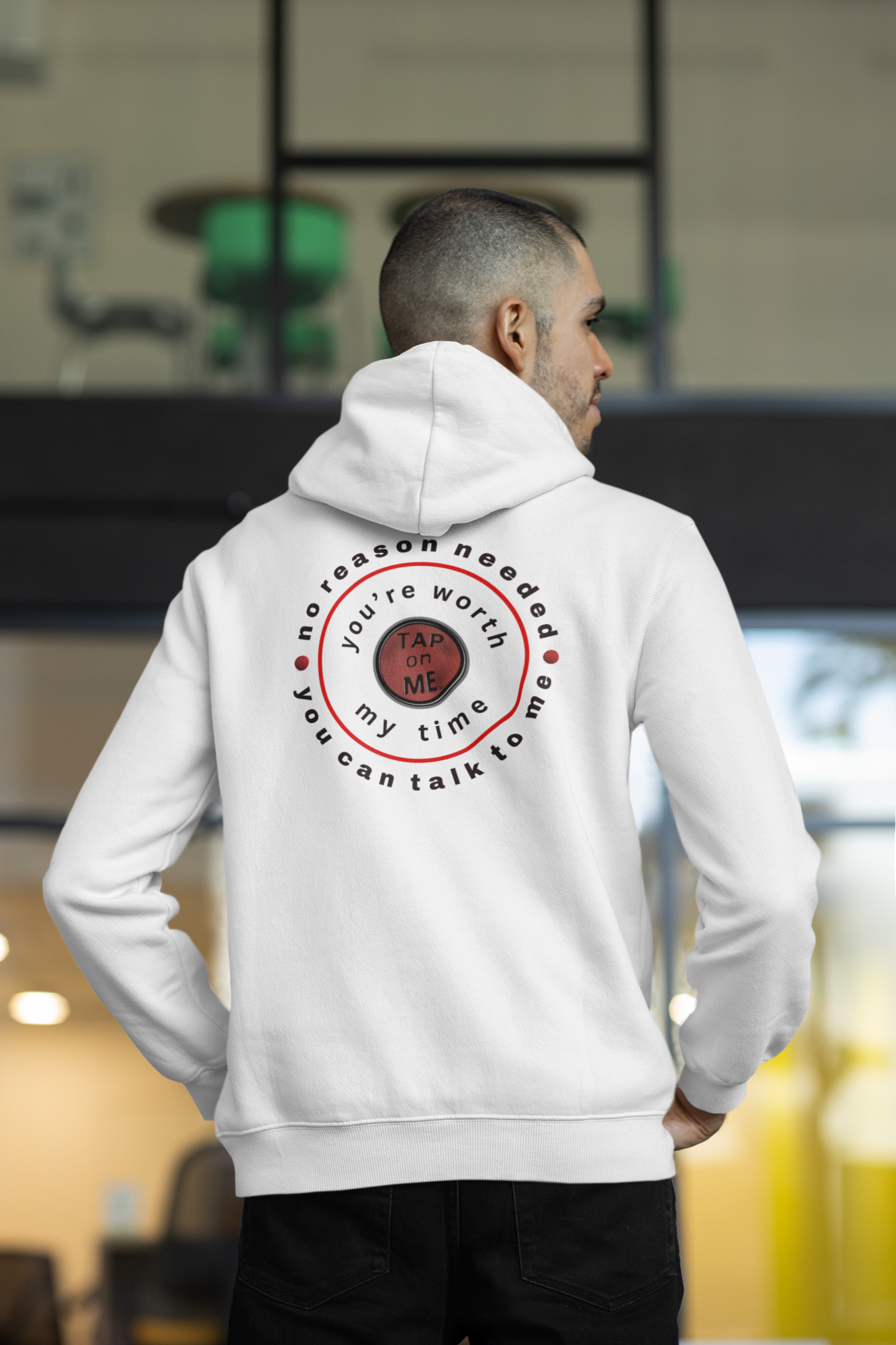 (b30404) No reason needed (wheel) heavy hoodie