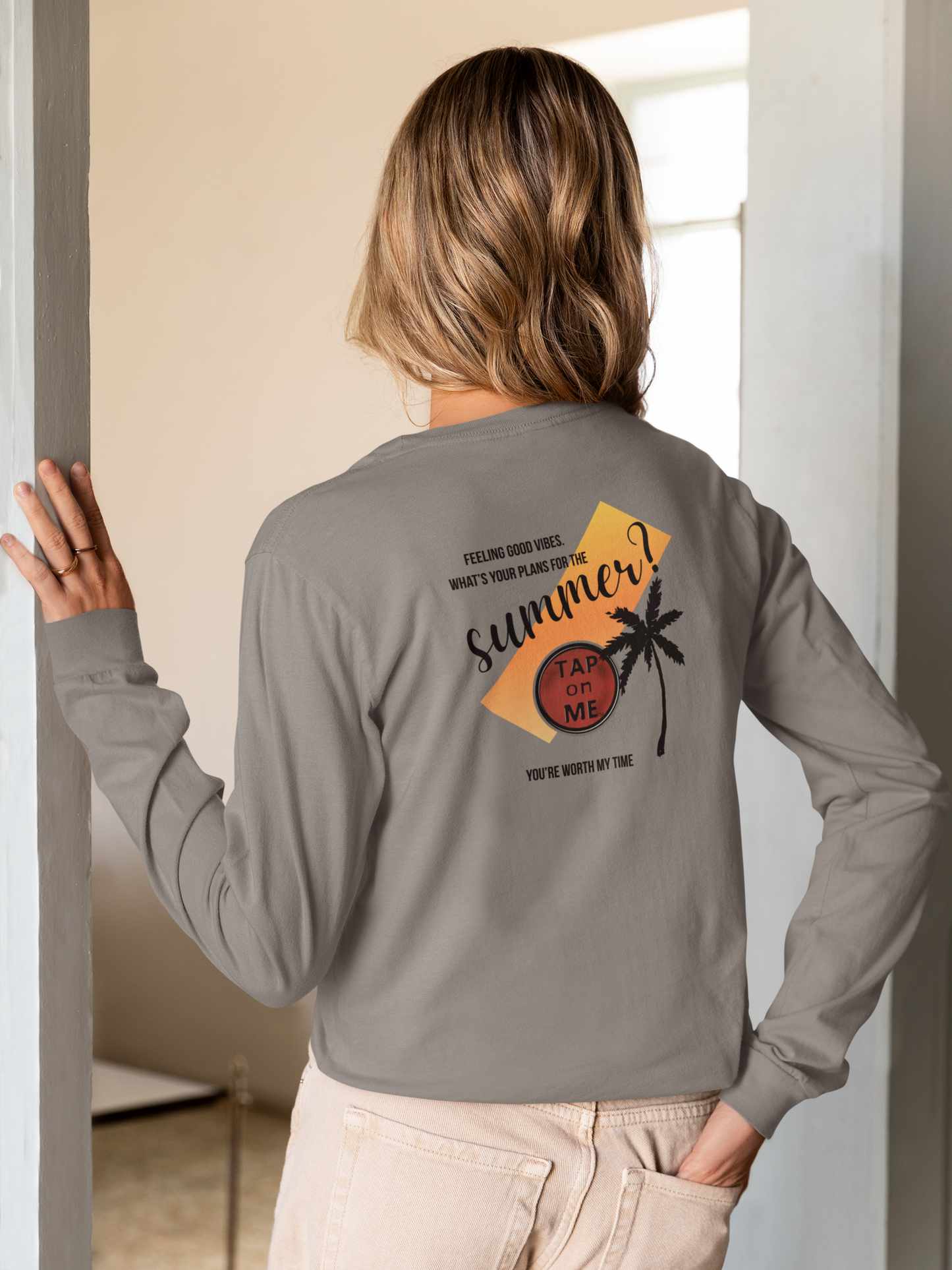 (c20915) What's your plans for the SUMMER? long sleeve