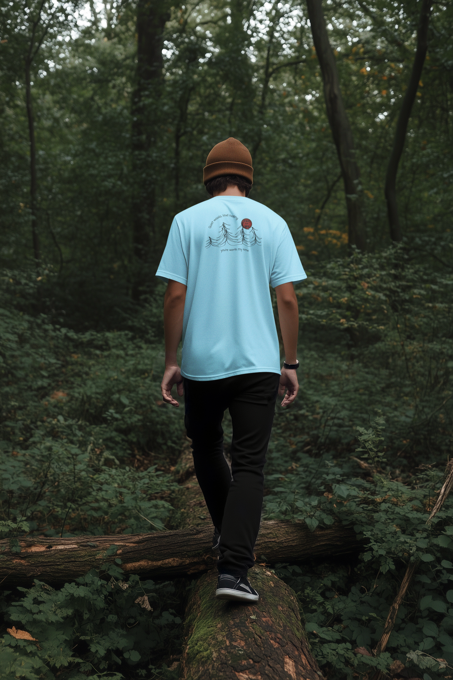 (d12056) Quiet woods, loud healing (forest) short sleeve
