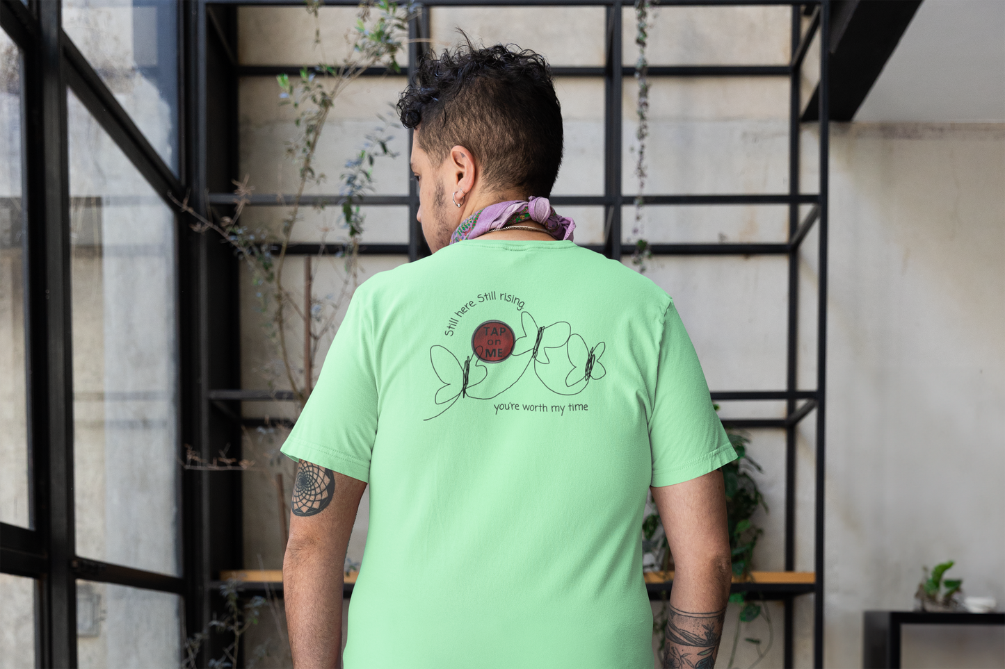 (d12057) Still here. Still rising. (butterflies) short sleeve