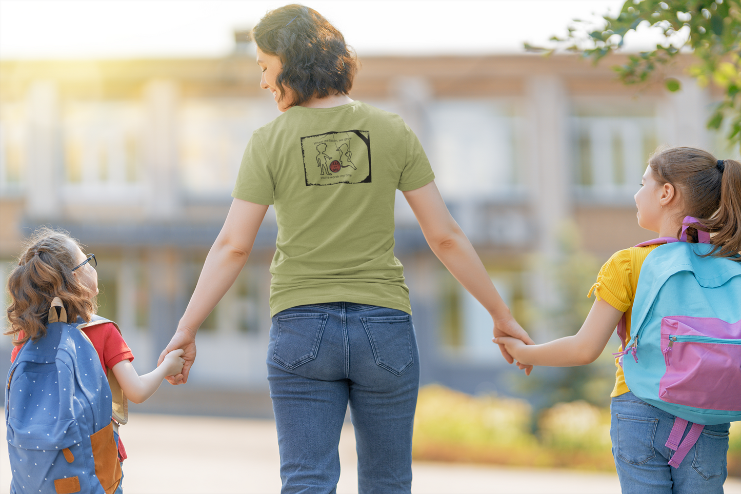 (d10623) When we listen, we grow (outline) short sleeve