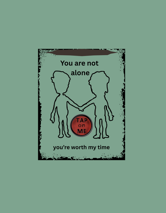 (d10621) You are not alone (outline) short sleeve