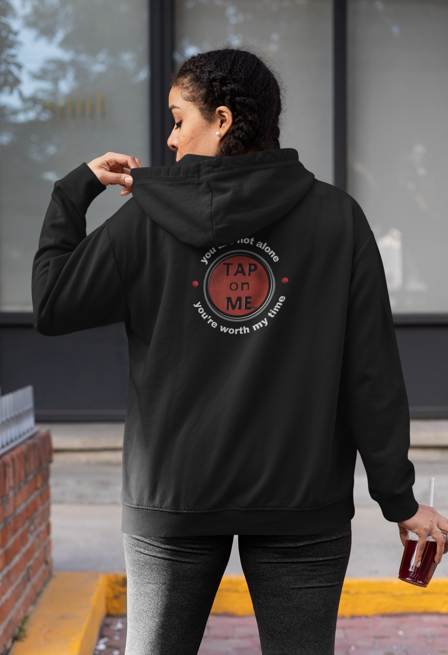 (b30303) You are not alone (shield) heavy hoodie