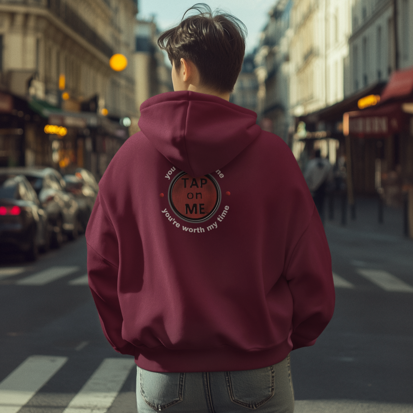 (b30303) You are not alone (shield) heavy hoodie