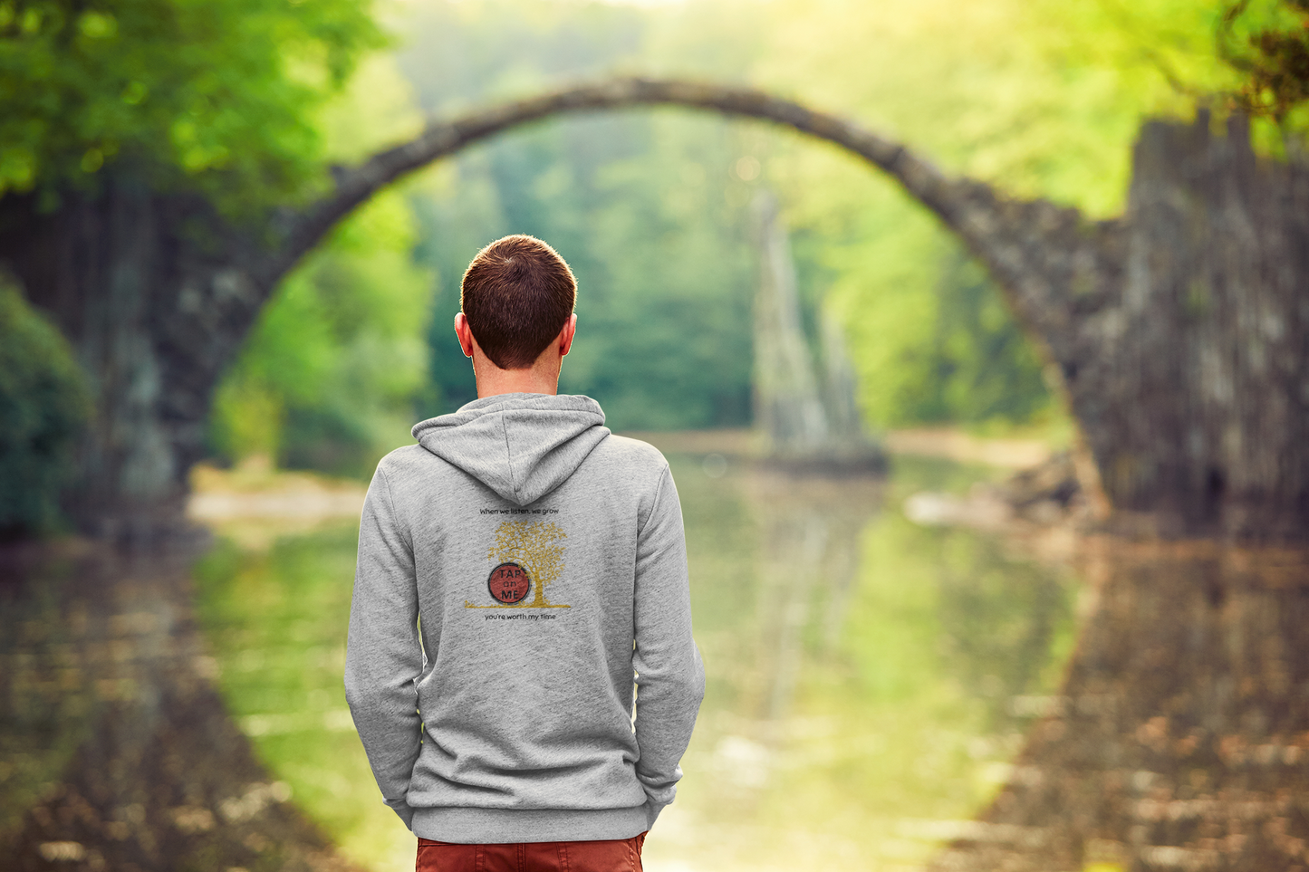 (b30406) When we listen, we grow (tree) heavy hoodie