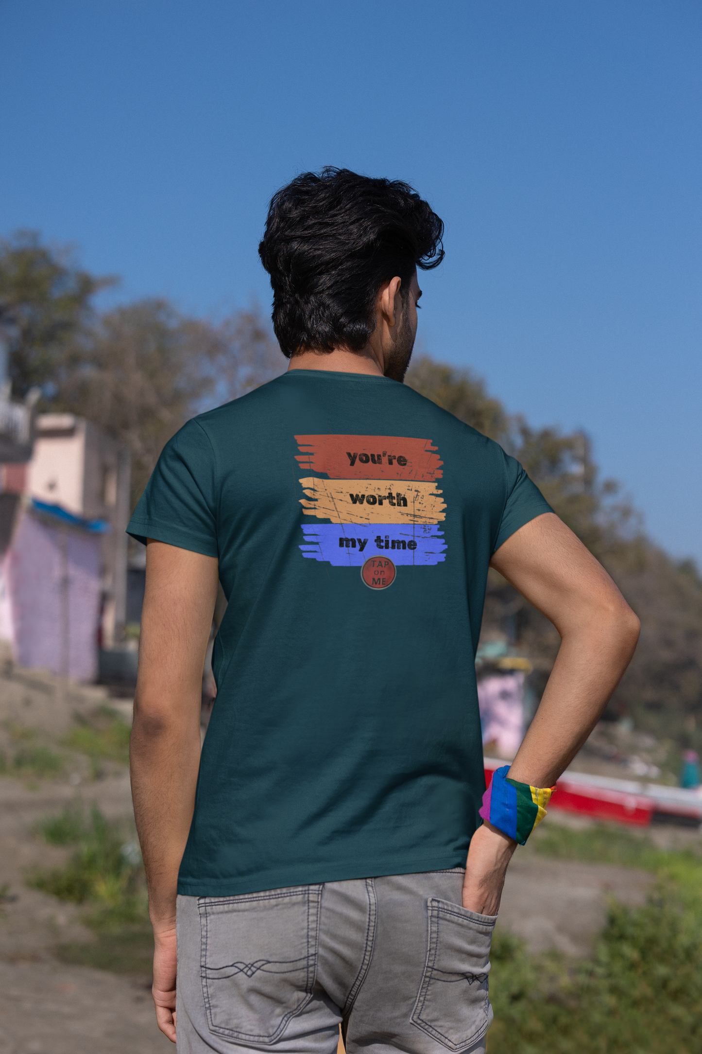 (a11748) You're worth my time (swipe) short sleeve