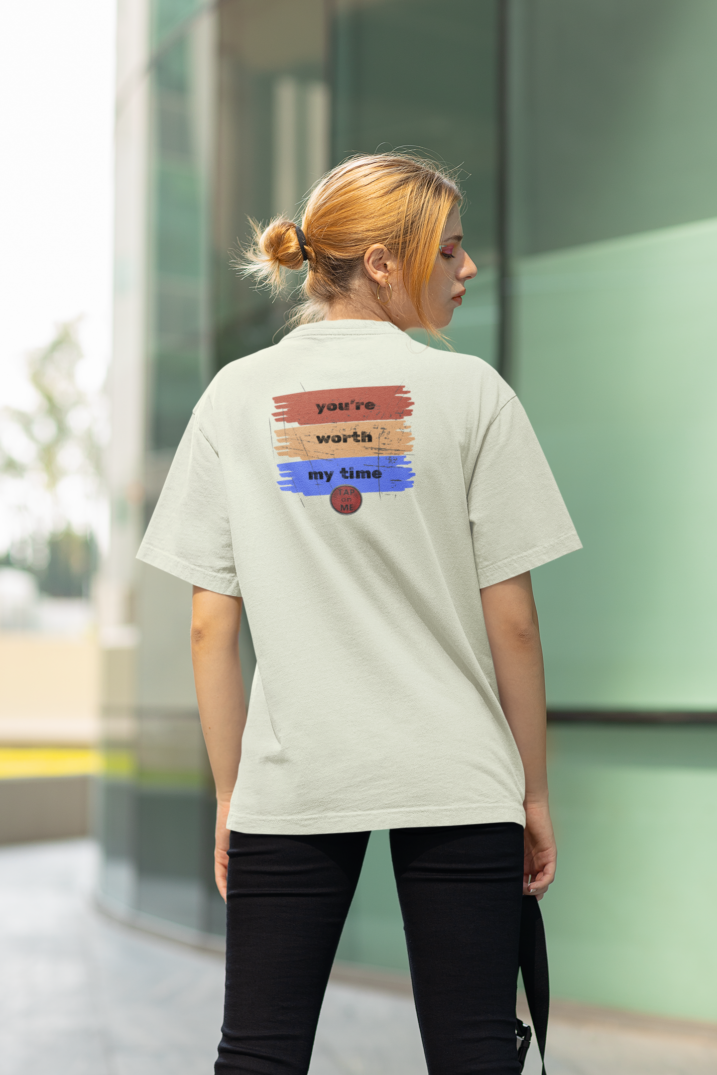 (a11748) You're worth my time (swipe) short sleeve