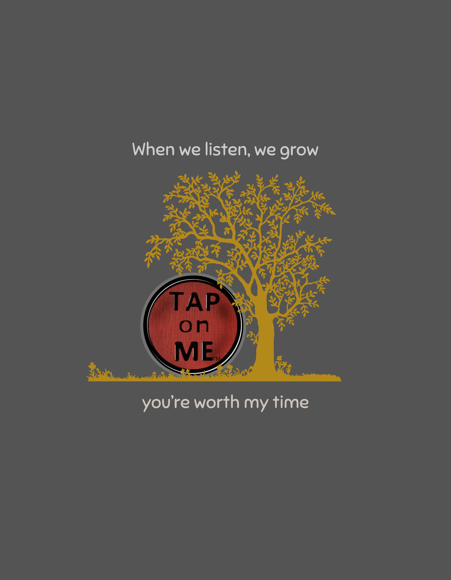 (a10107) When we listen, we grow (tree) short sleeve