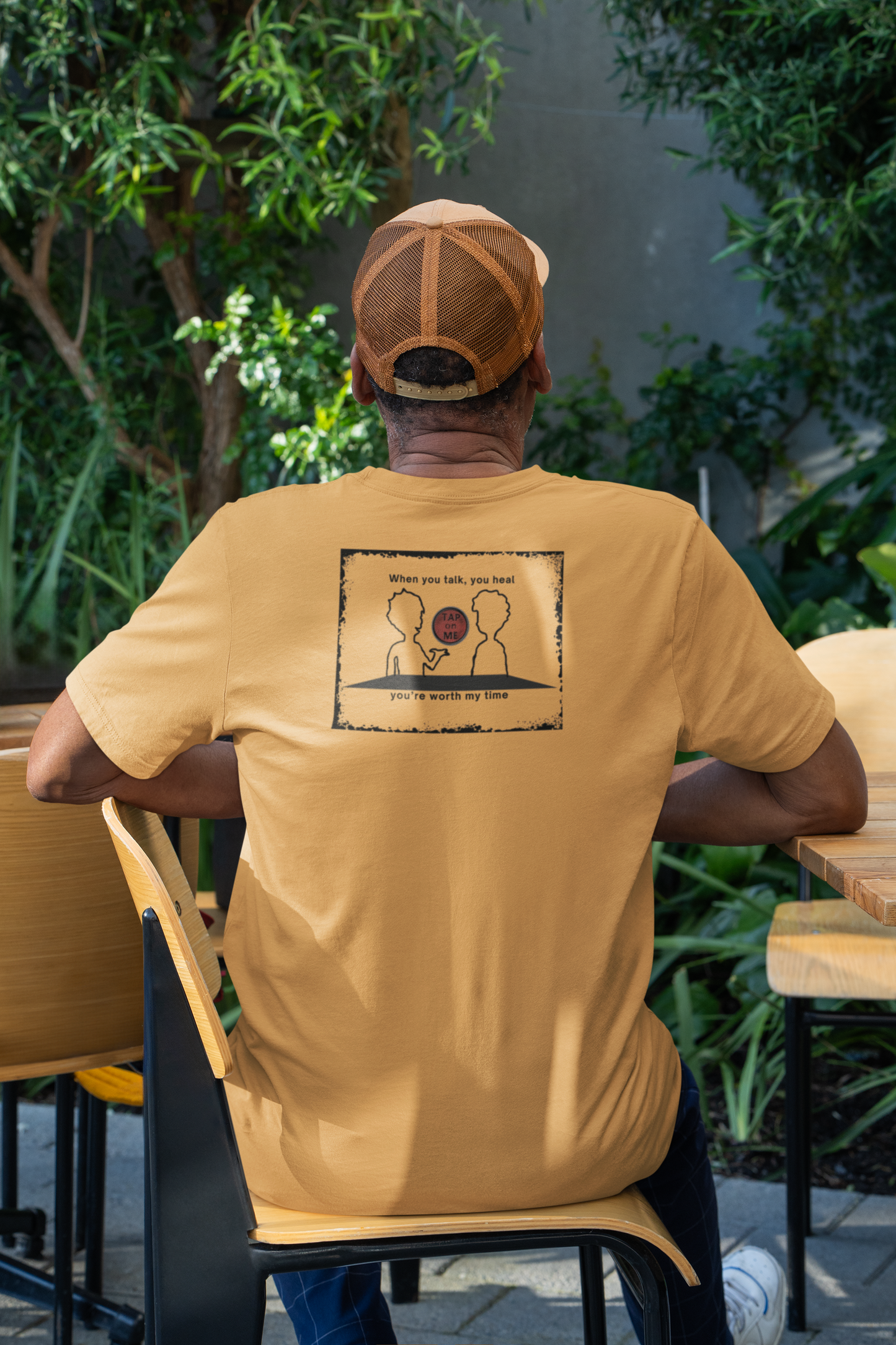 (d10624) When you talk, you heal (outline) short sleeve