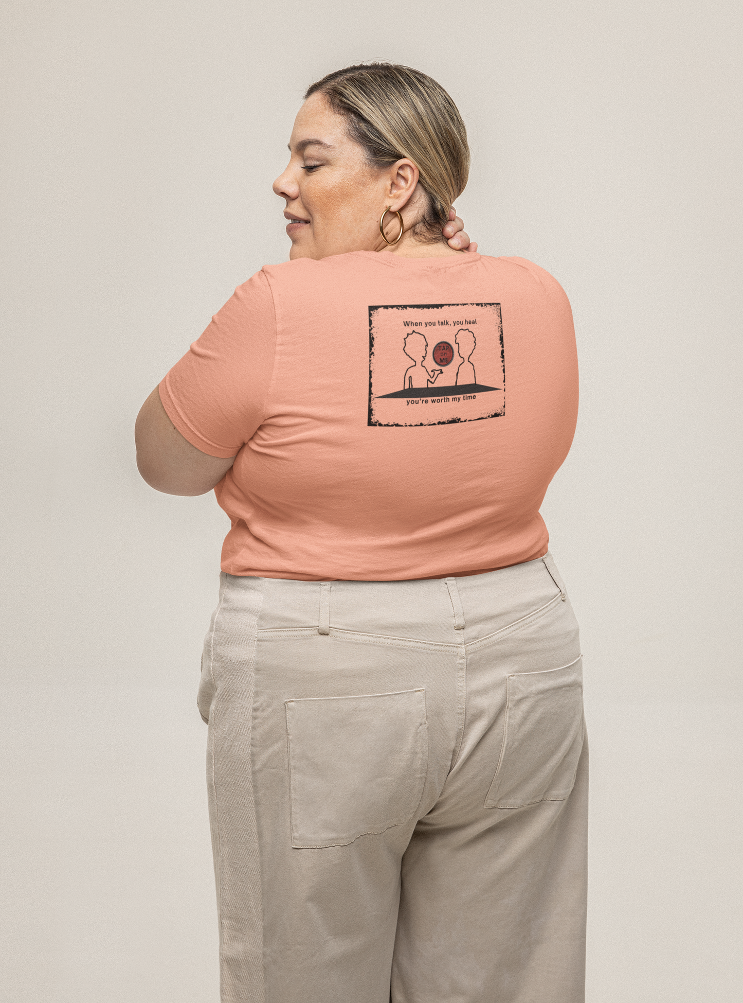 (d10624) When you talk, you heal (outline) short sleeve