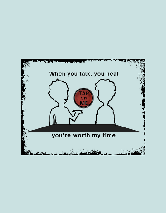 (d10624) When you talk, you heal (outline) short sleeve