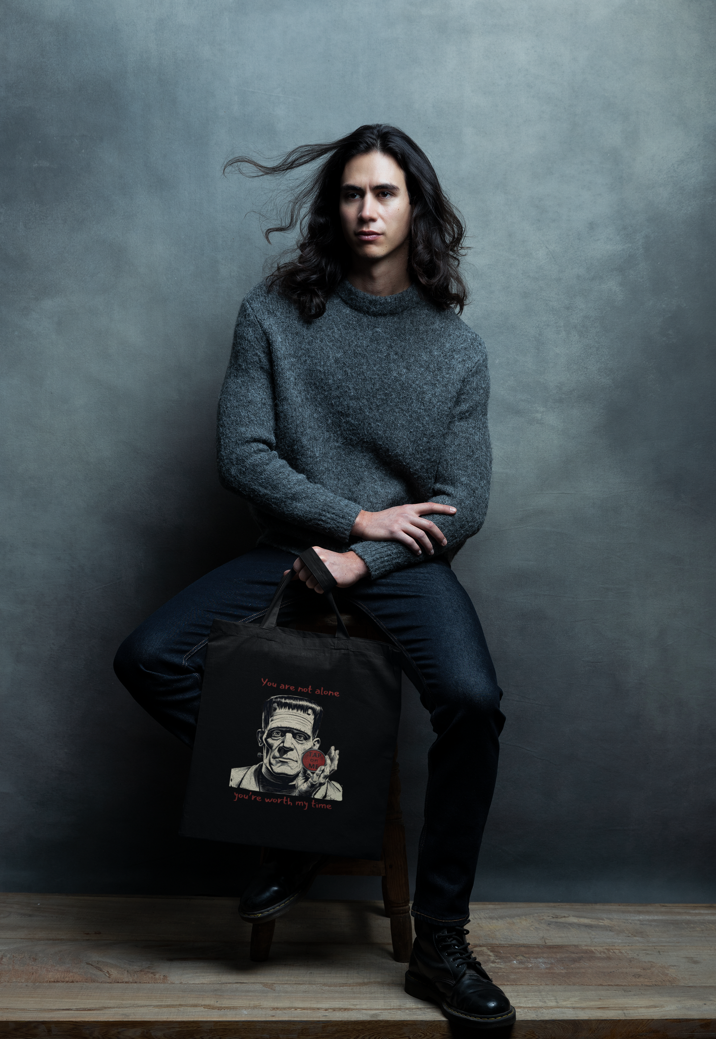 (e51438) You are not alone (frank) tote bag