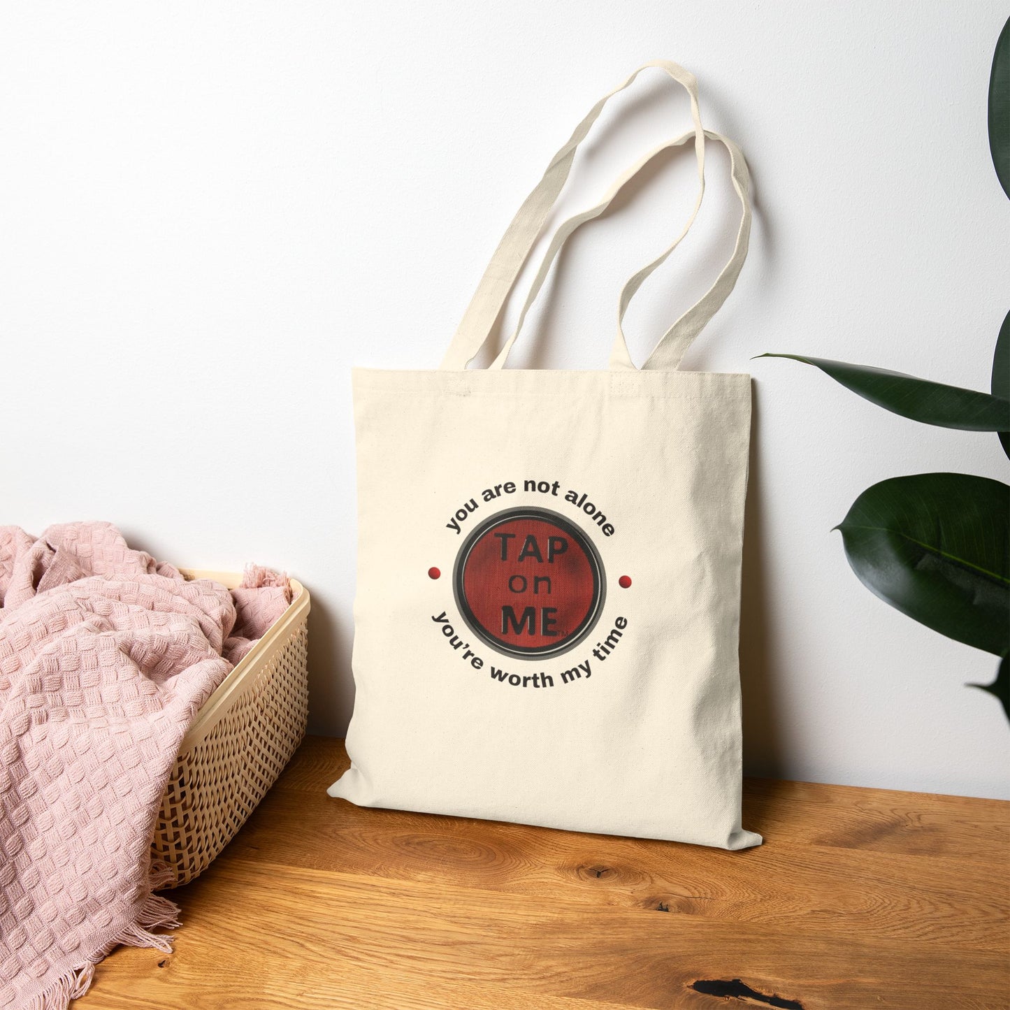 (f50502) You are not alone (shield) tote bag