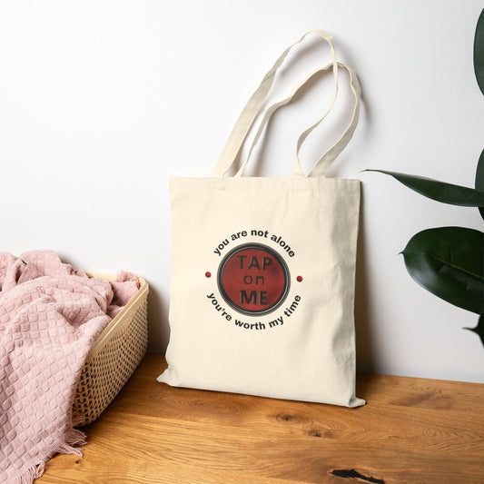 (f50502) You are not alone (shield) tote bag