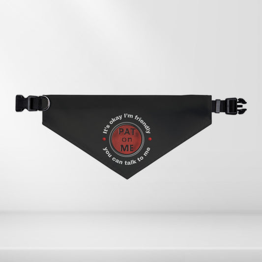 (f61110c) PAT on ME It's okay I'm friendly clip collar