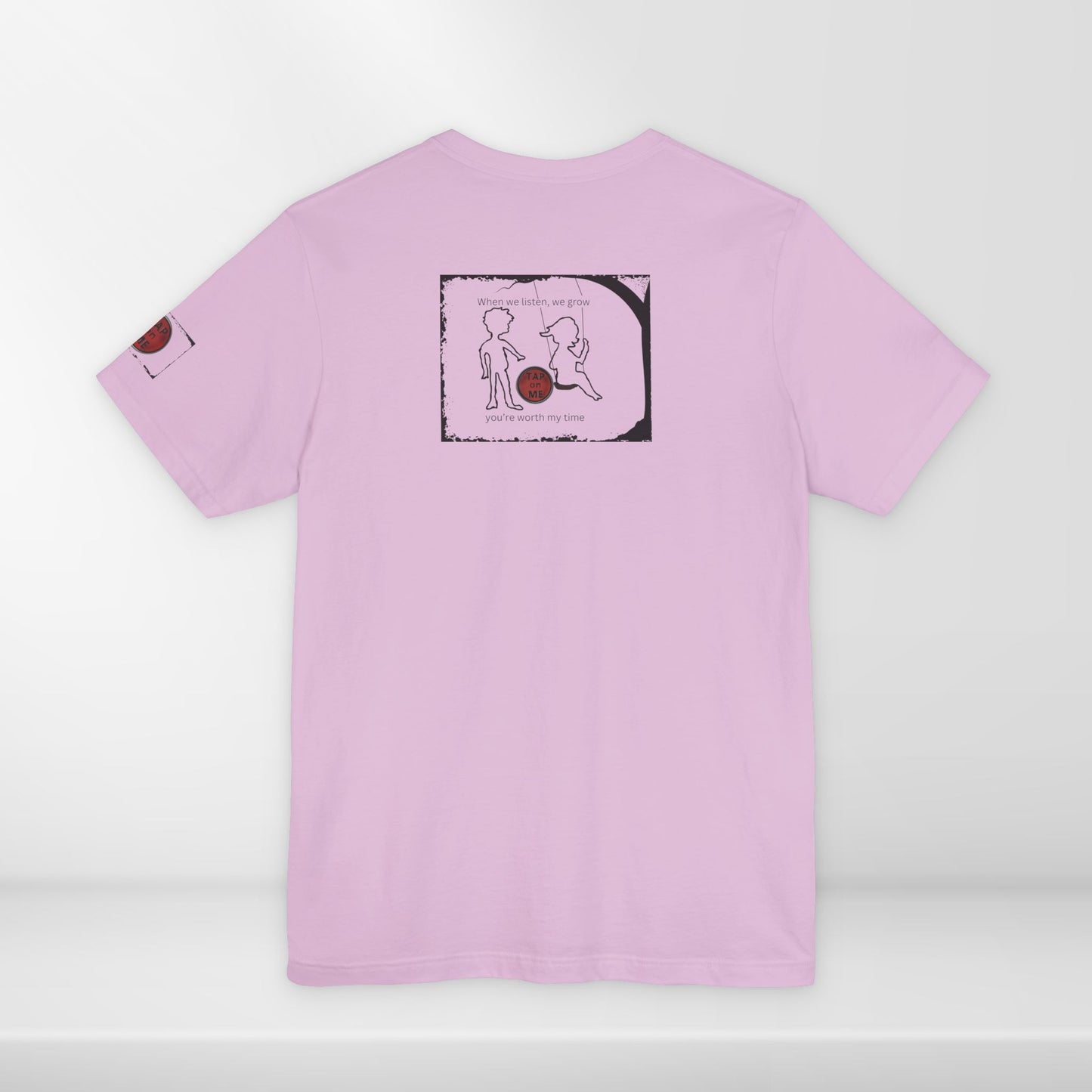 (d10623) When we listen, we grow (outline) short sleeve